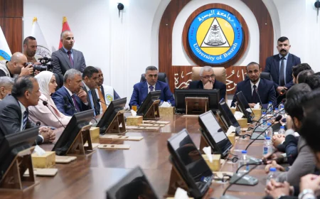 العيداني ووزير التعليم يجتمعان بممثلي طلبة كلية الطب في البصرة لمناقشة مطالبهم