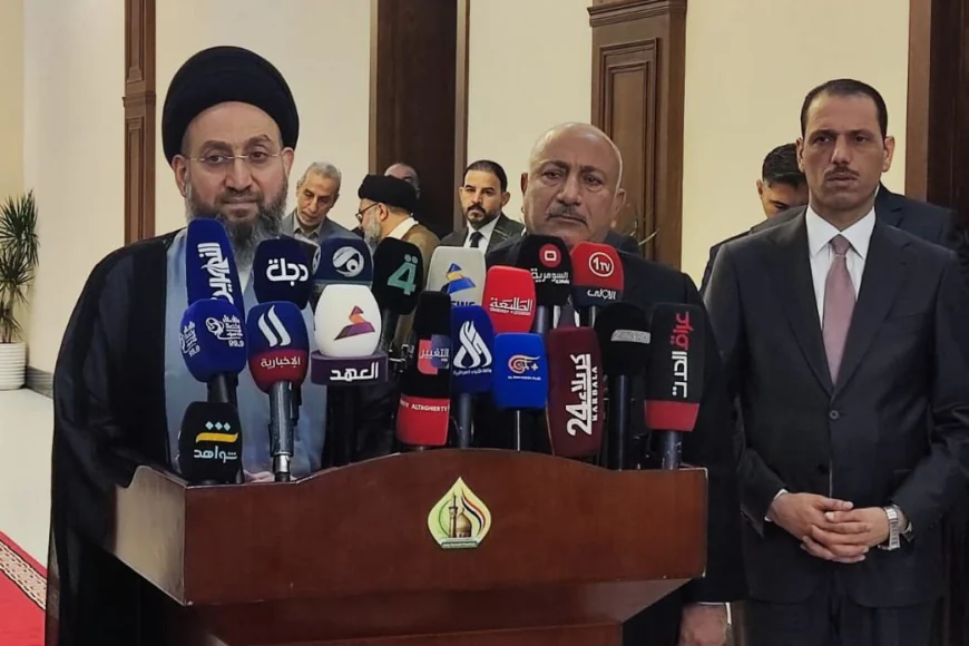 السيد عمار الحكيم يكشف عن مساعٍ وعقبات اقتصادية تهم كربلاء في مؤتمر صحفي
