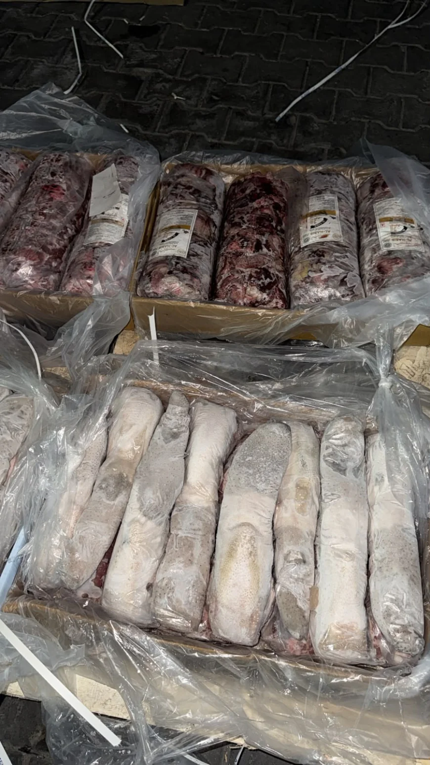 إحباط محاولة تهريب لحوم ممنوعة من الاستيراد في منفذ ميناء أم قصر الشمالي