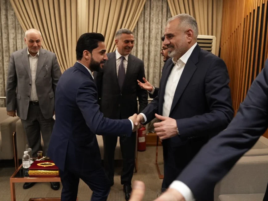 وصول محافظ البصرة اسعد العيداني والمرشح لمنصب وزير العمل محمد الموسوي الى قبة البرلمان