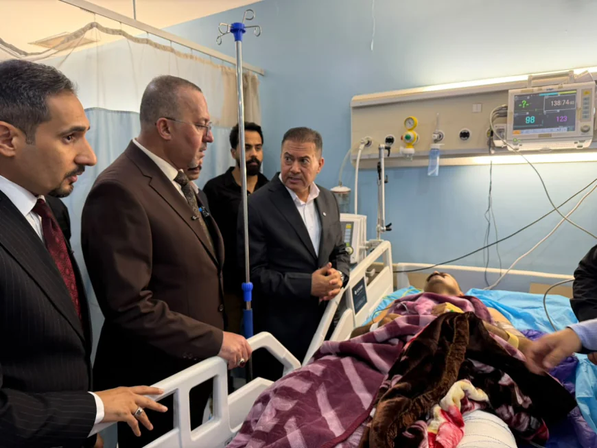 مدير مكافحة المخدرات الفريق أحمد الزركاني يتفقد جرحى مواجهة البصرة ويؤكد تضاعف أسعار السموم لـ10 مرات نتيجة تضييق الخناق