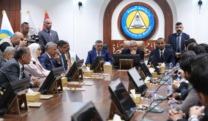 العيداني ووزير التعليم يجتمعان بممثلي طلبة كلية الطب في البصرة لمناقشة مطالبهم