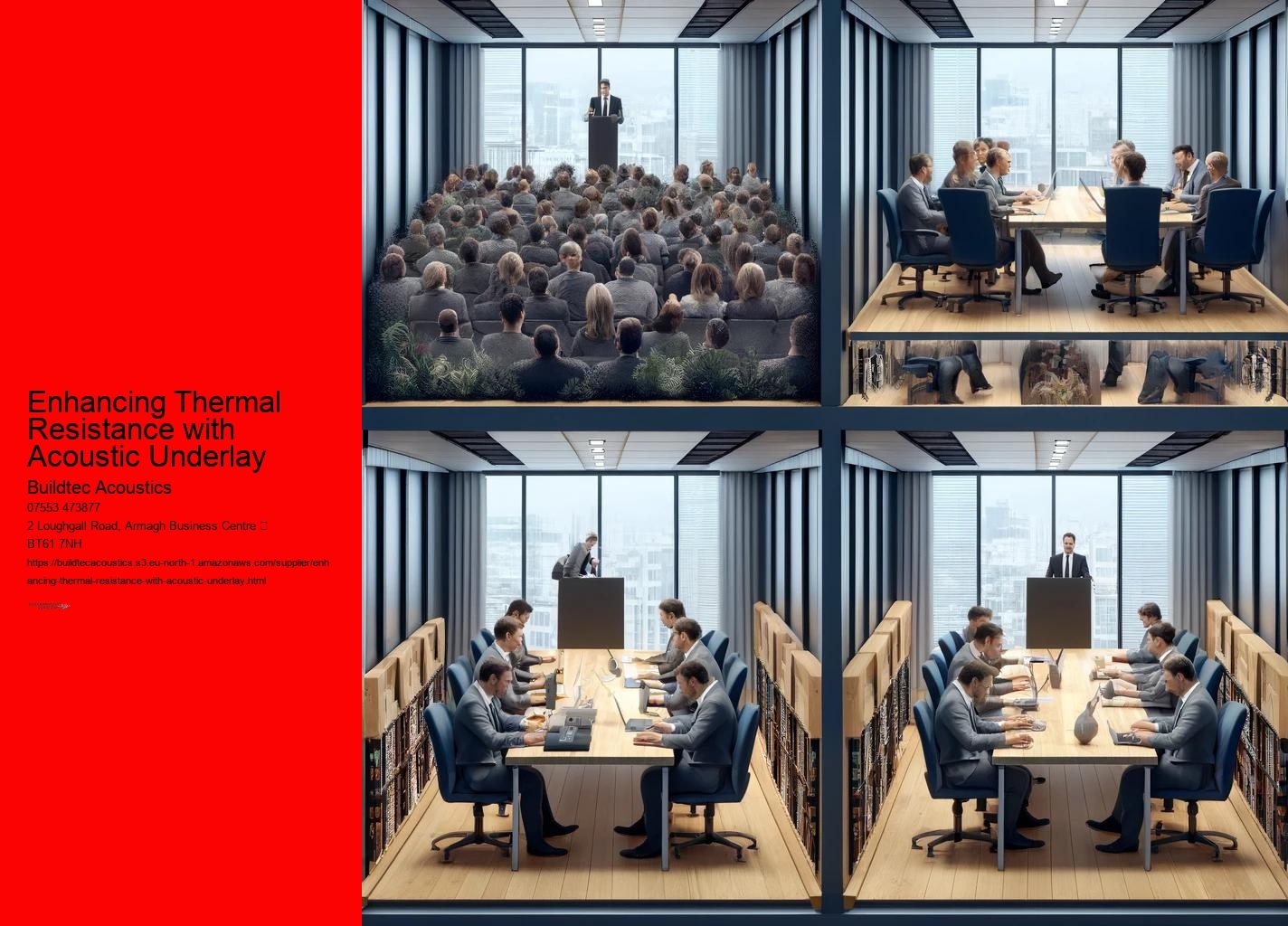 Enhancing Thermal Resistance with Acoustic Underlay