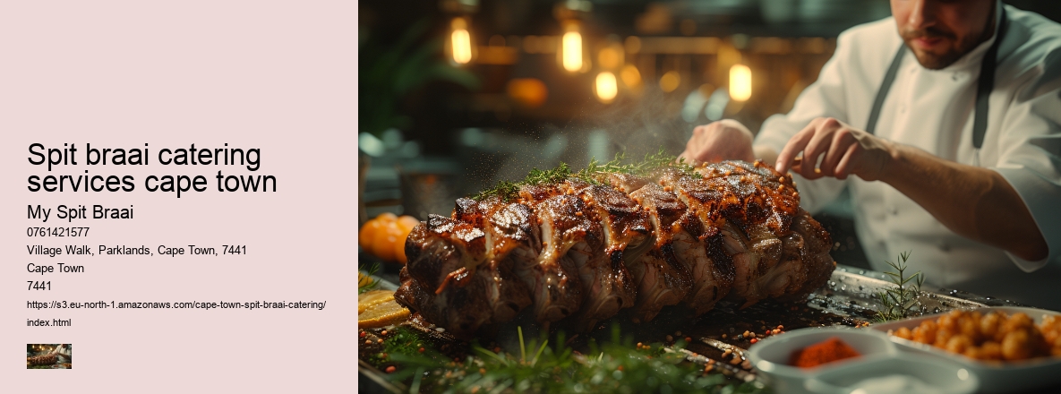 Spit braai catering services cape town