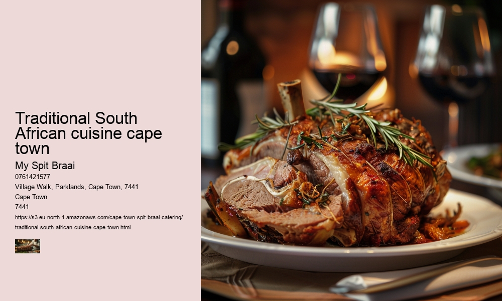 Traditional South African cuisine cape town