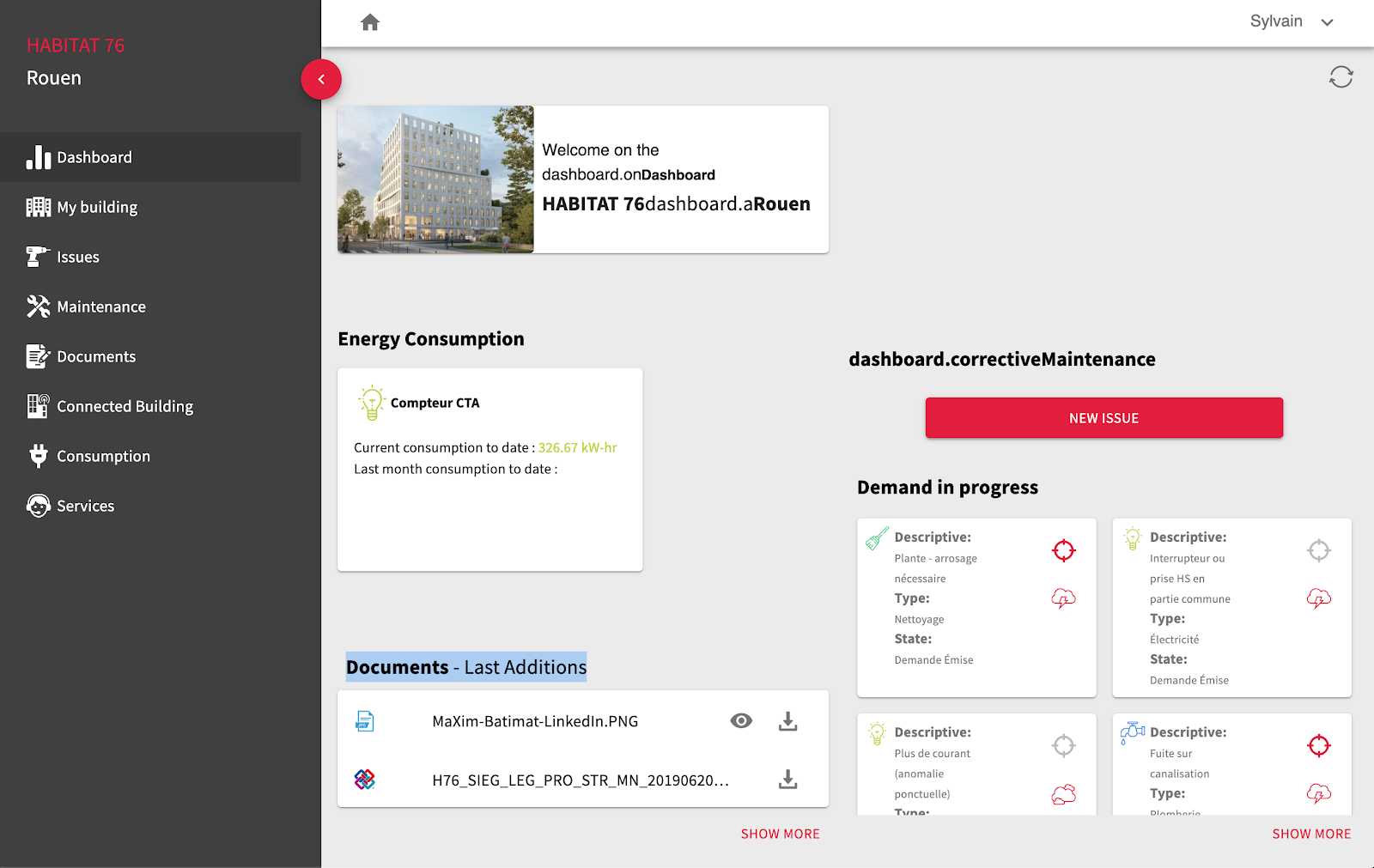 User interface in MaXim