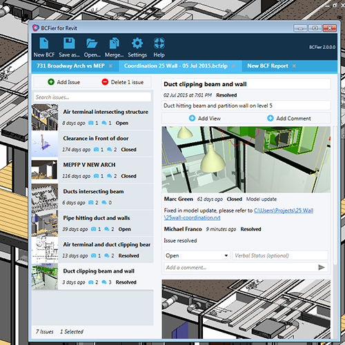 Using BCF in Revit thanks to the BCFier open source project
