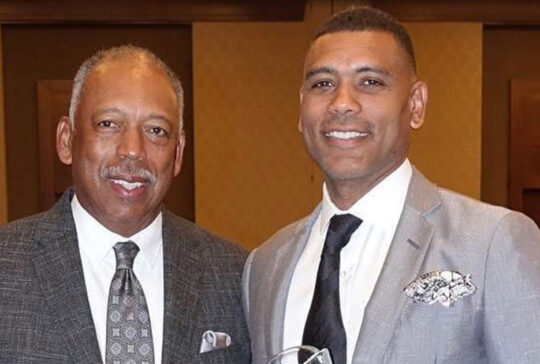 Wade (left) and Allan Houston | Photo courtesy of Allan Houston