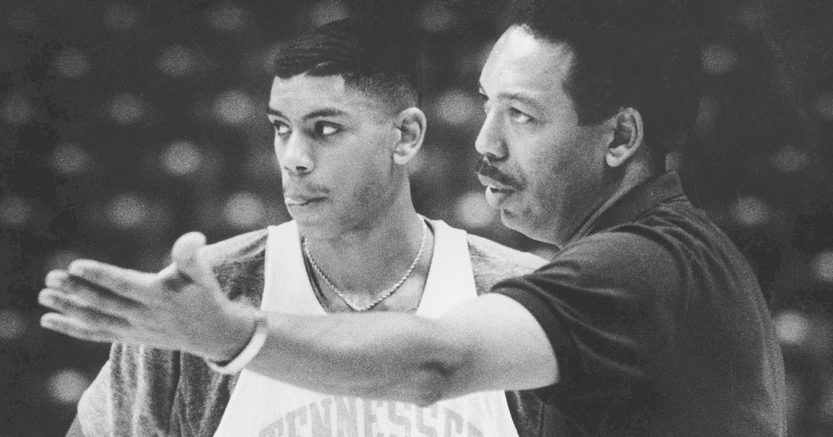 Allan Houston (left) and father Wade | Photo courtesy of Allan Houston