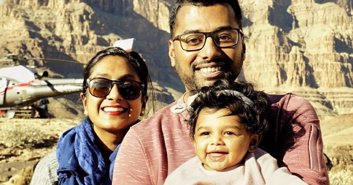 Tanya Mohan with her family