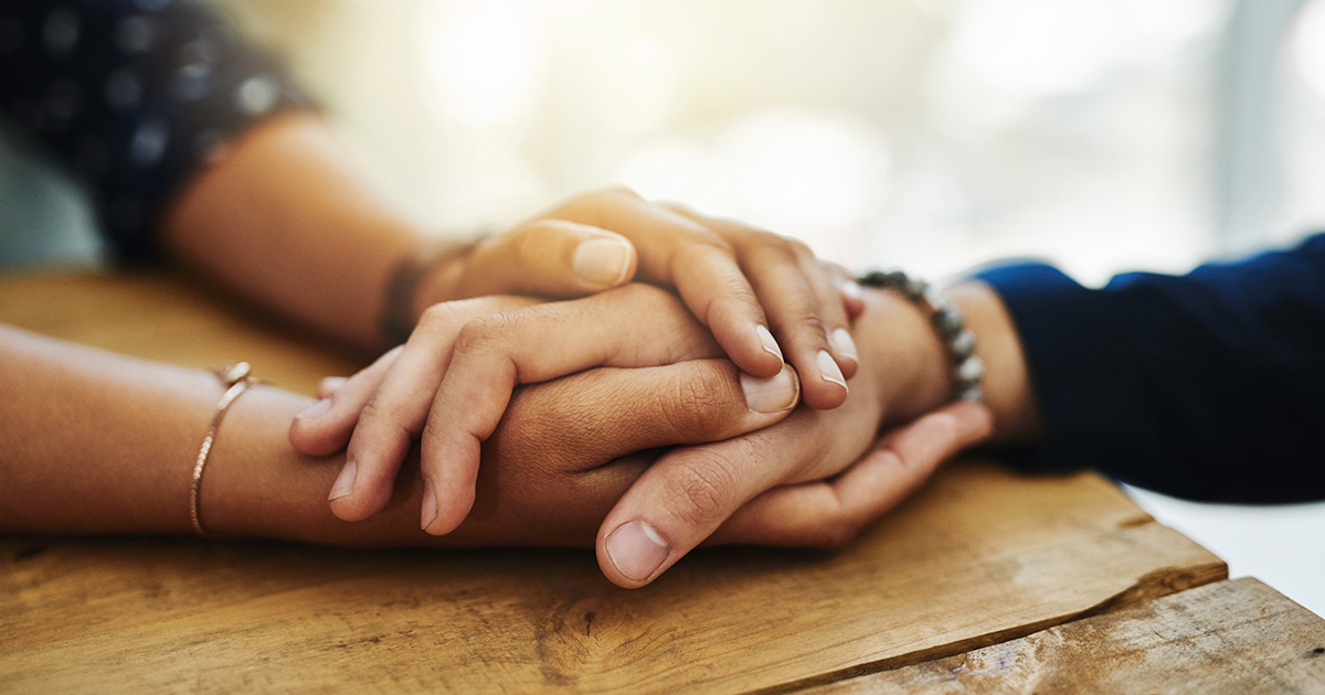 Holding hands