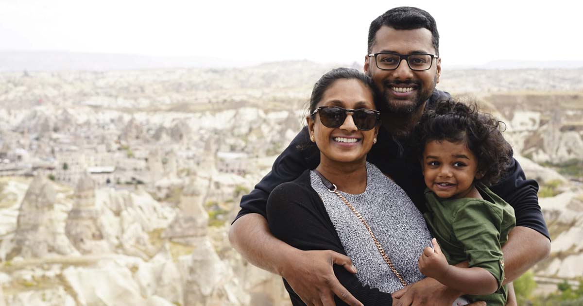 Tanya Mohan with her family