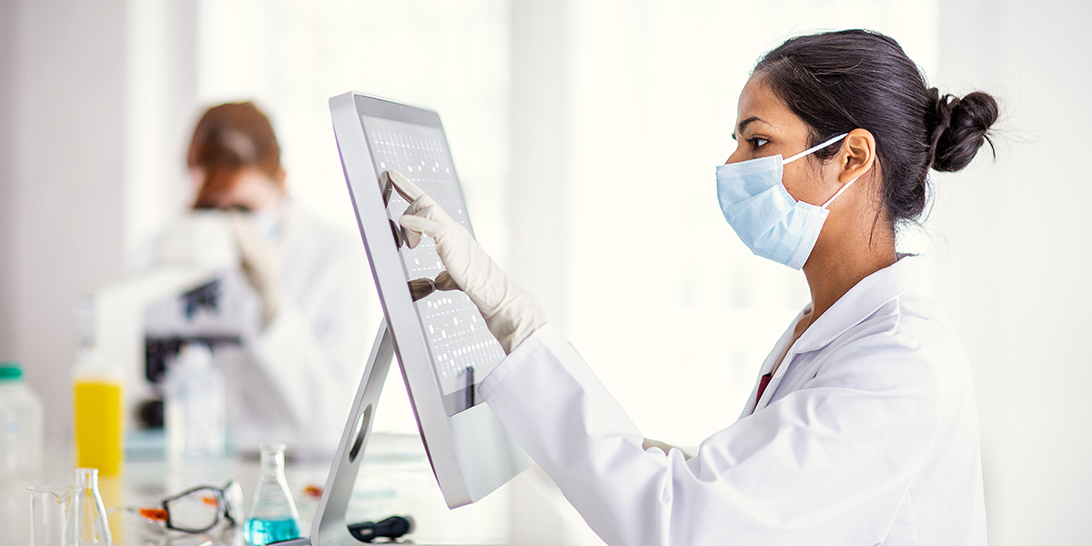 Nurse With Computer