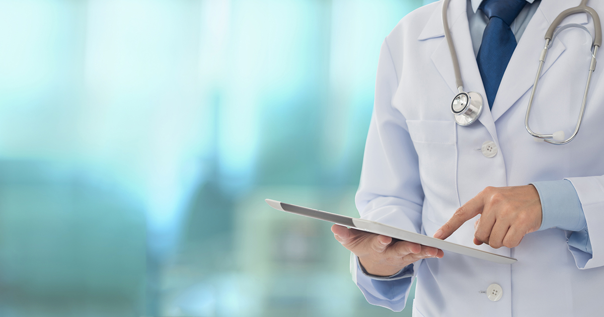 doctor pointing to chart
