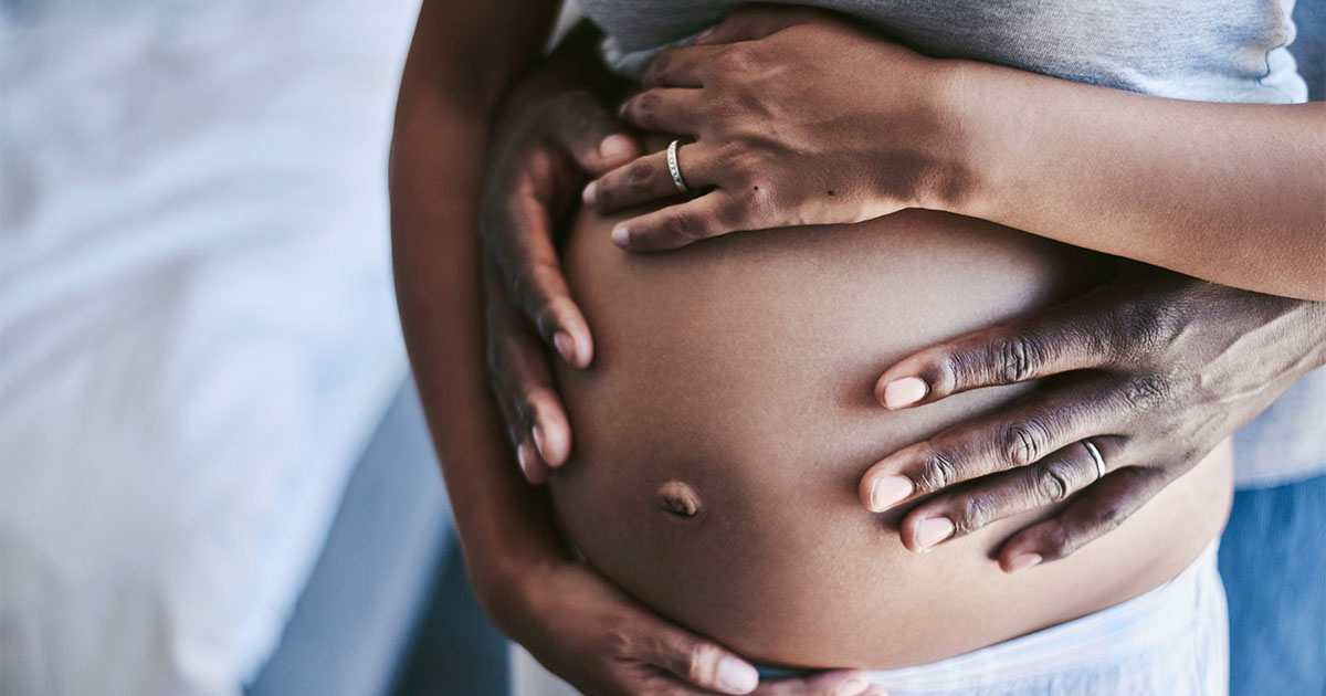 pregnant belly woman