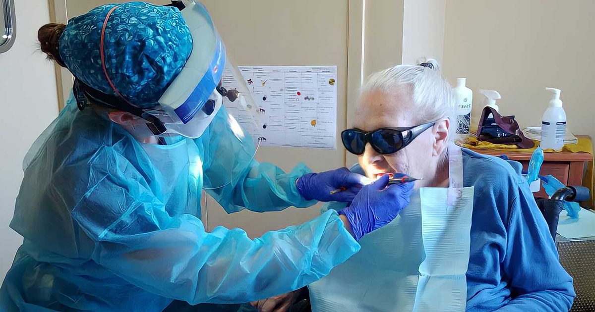 Senior At The Dentist