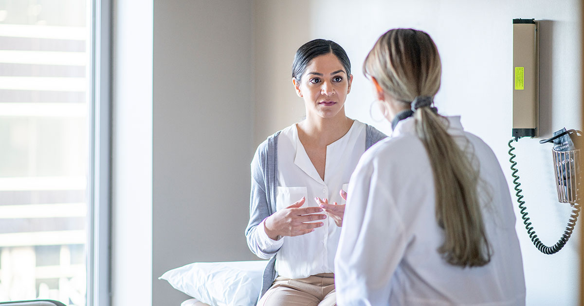 woman patient with woman doctor