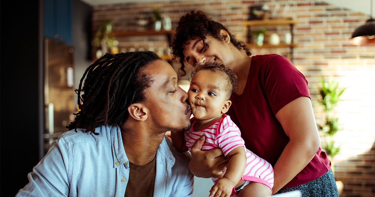 young african american family