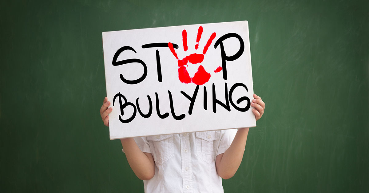 stop bullying sign