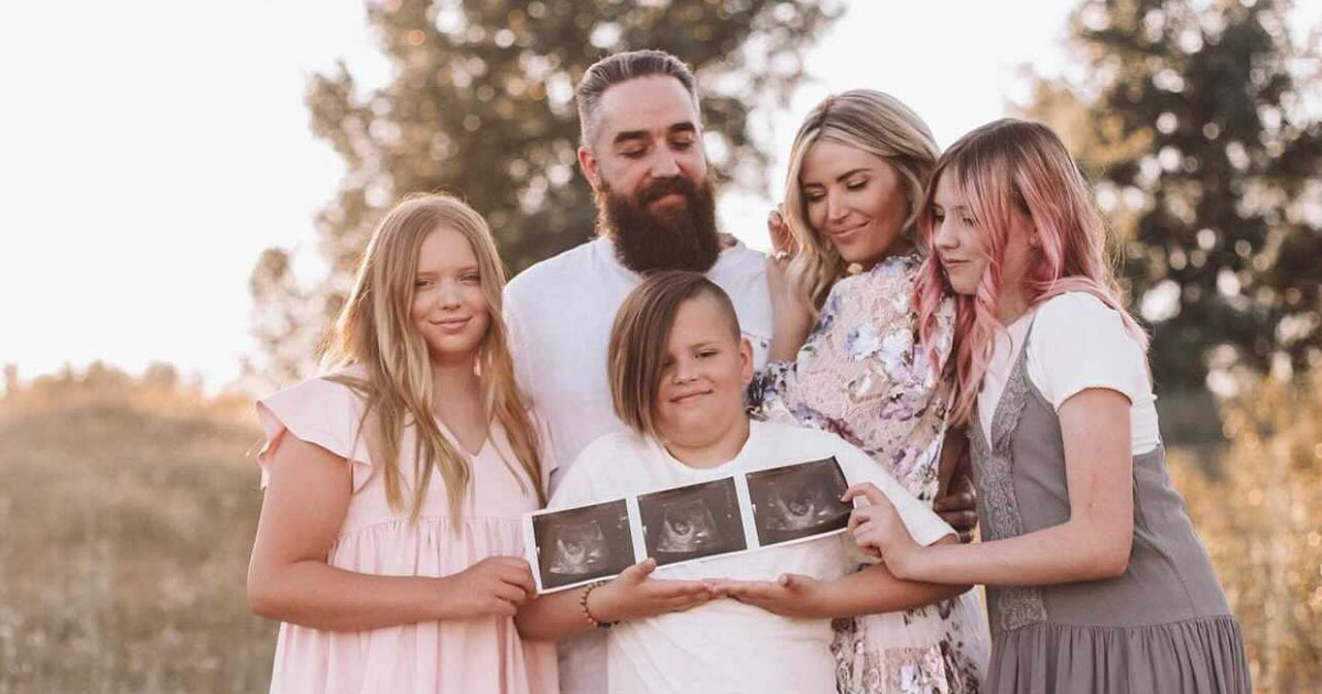 family embracing