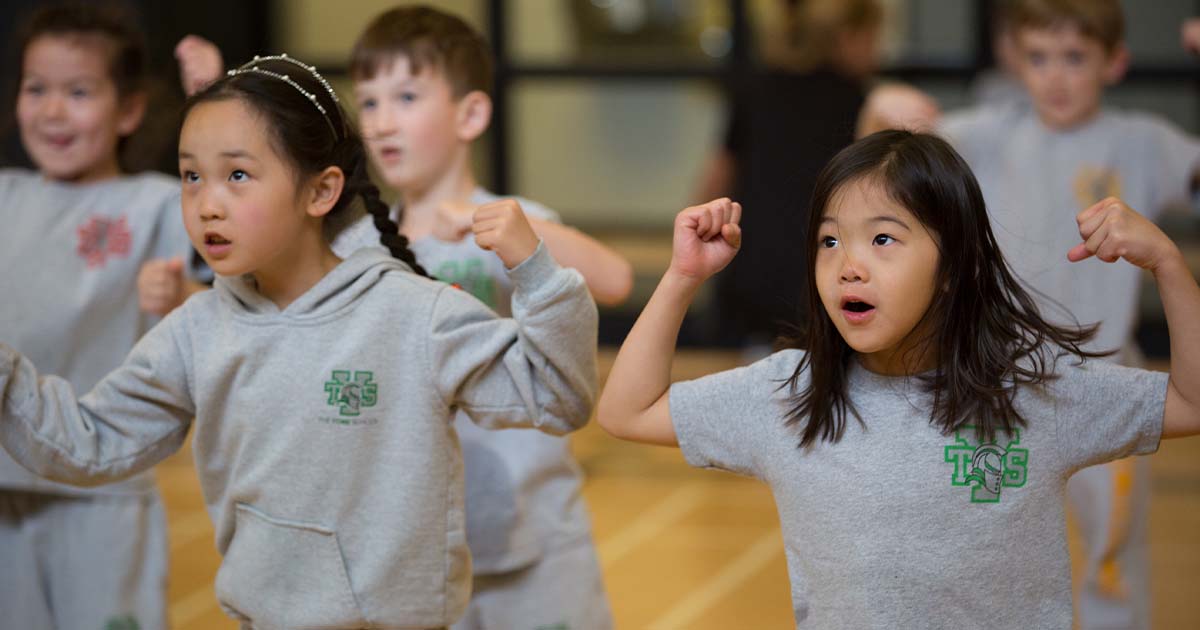Kids in Gym class