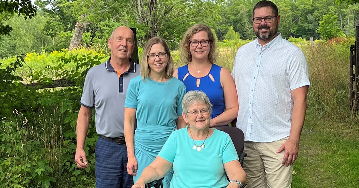 Claudette Sturk with family