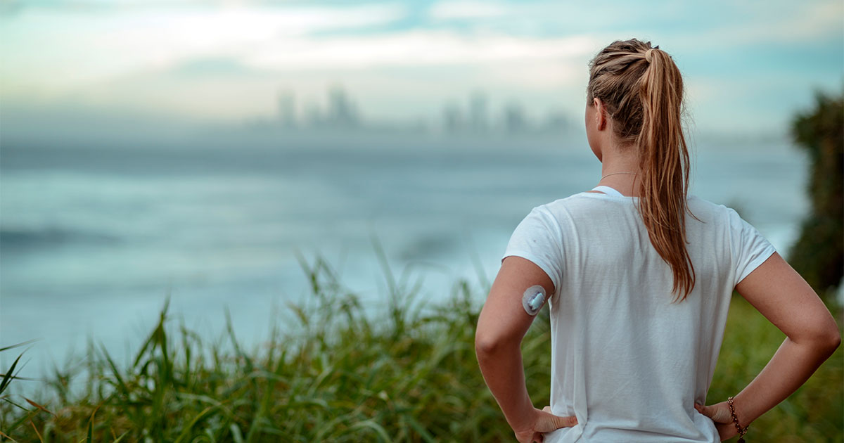 woman with diabetes staring out in the open