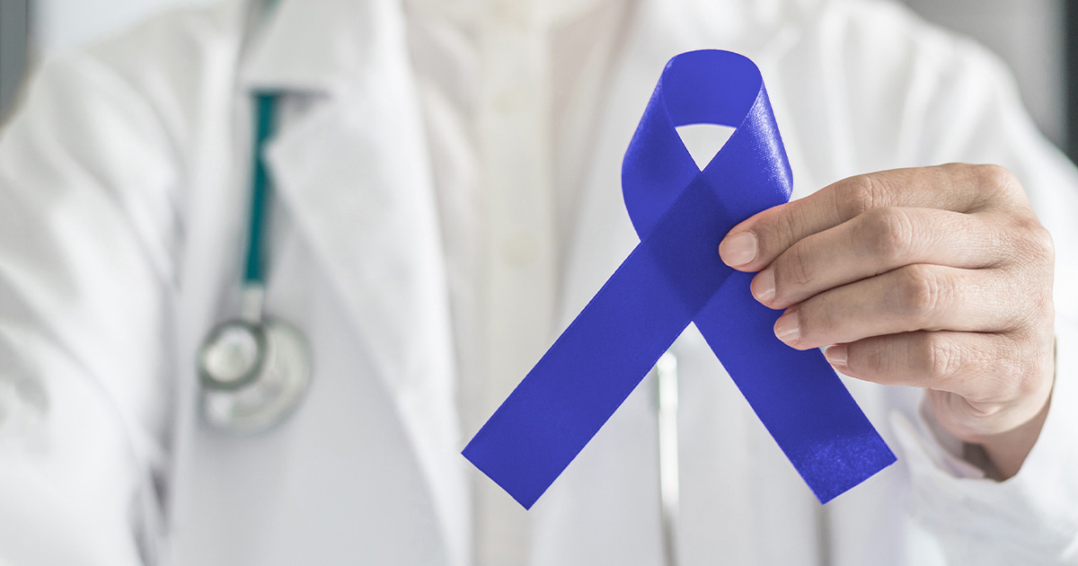 Colorectal cancer ribbon