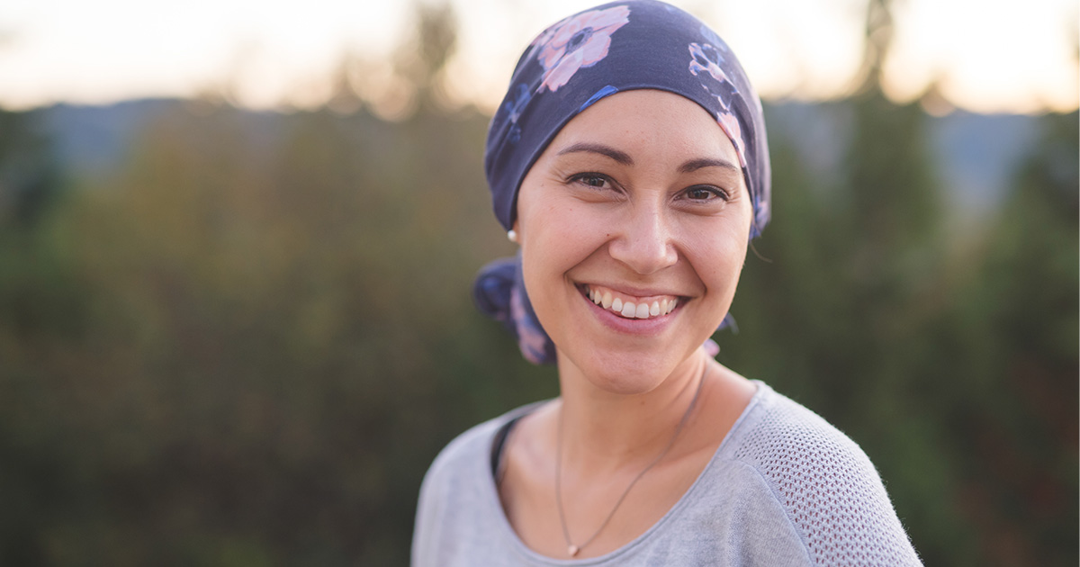 A picture of a woman smiling