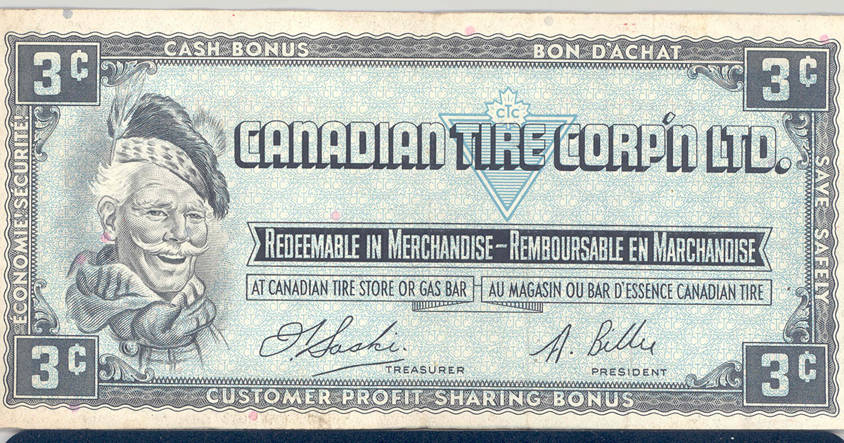 Canadian Tire money