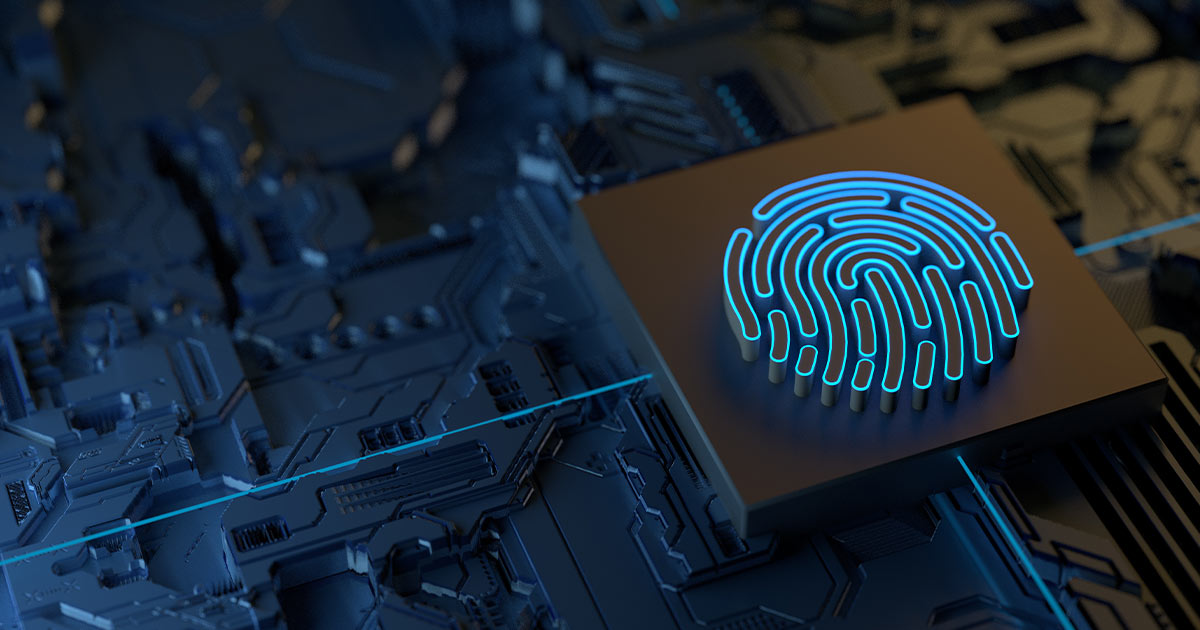 Digital fingerprint on electronics
