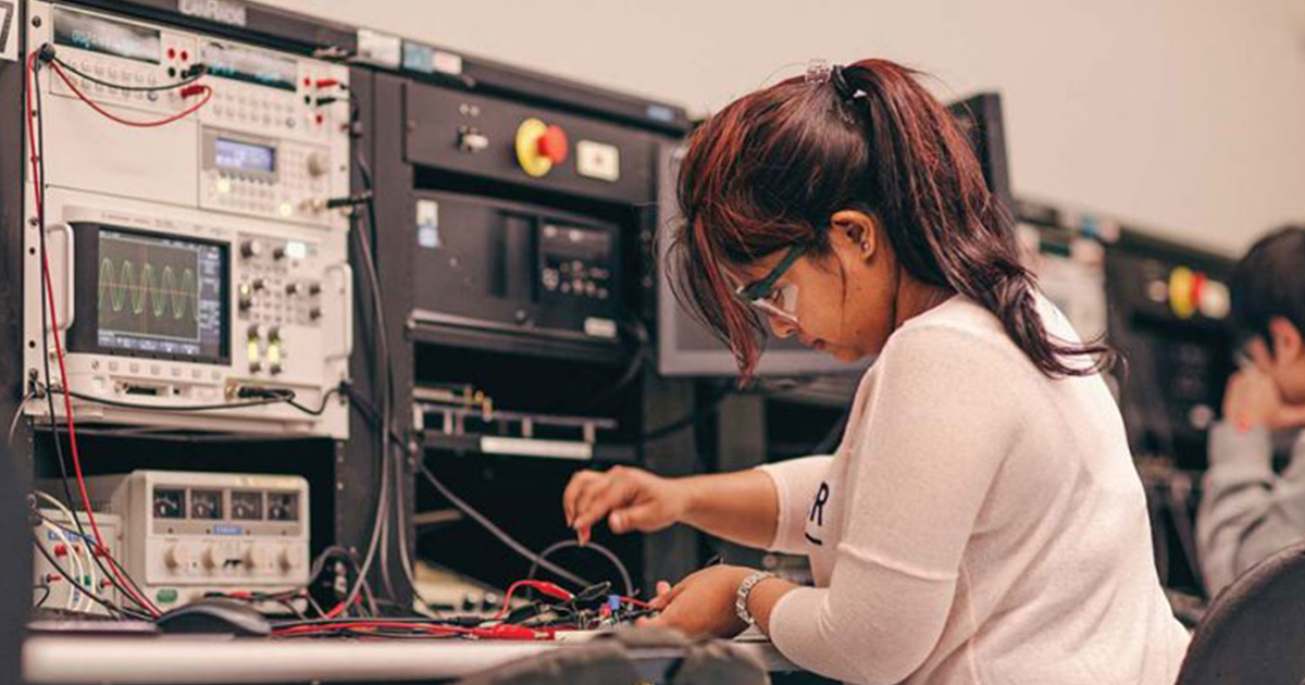 Woman Doing Engineering Work