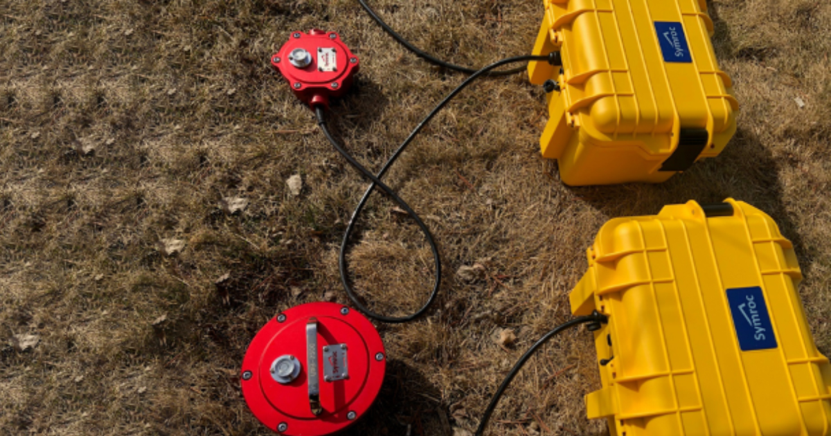 Symroc’s seismicity sensors in the ground to monitor ground motions