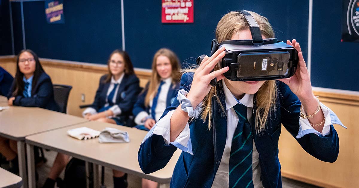 students vr experience appleby