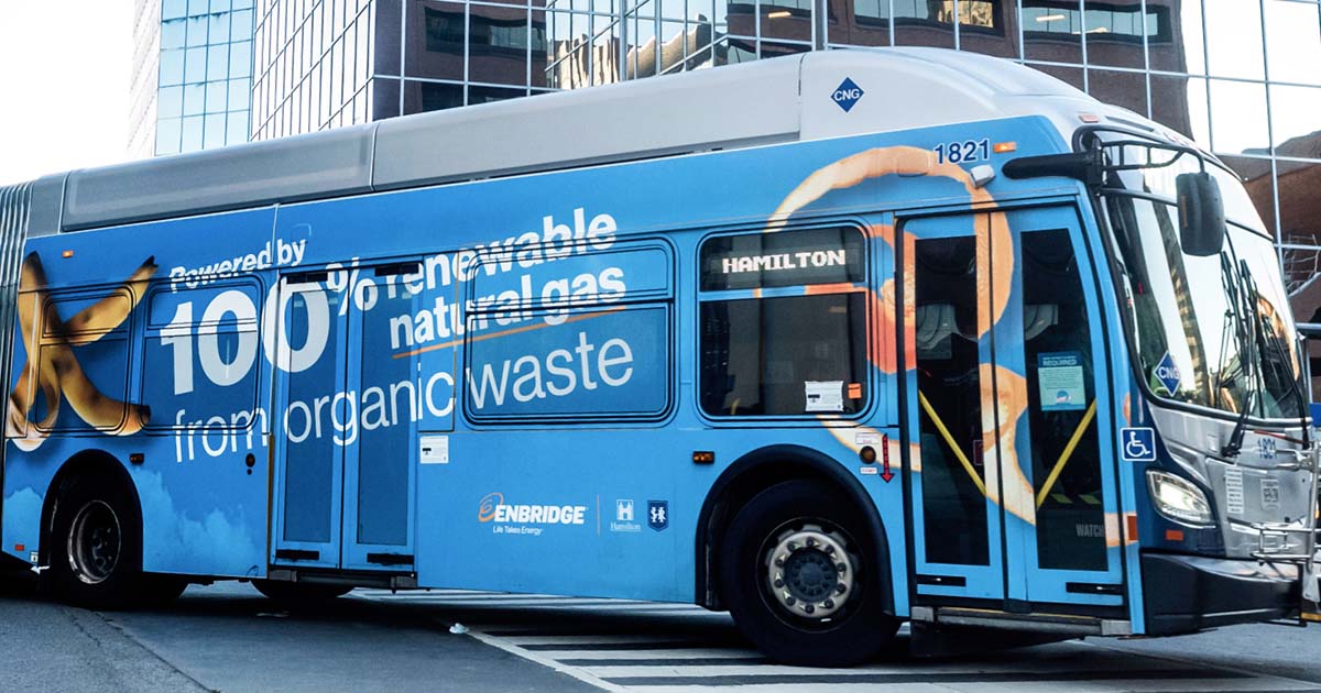 enbridge blue bus