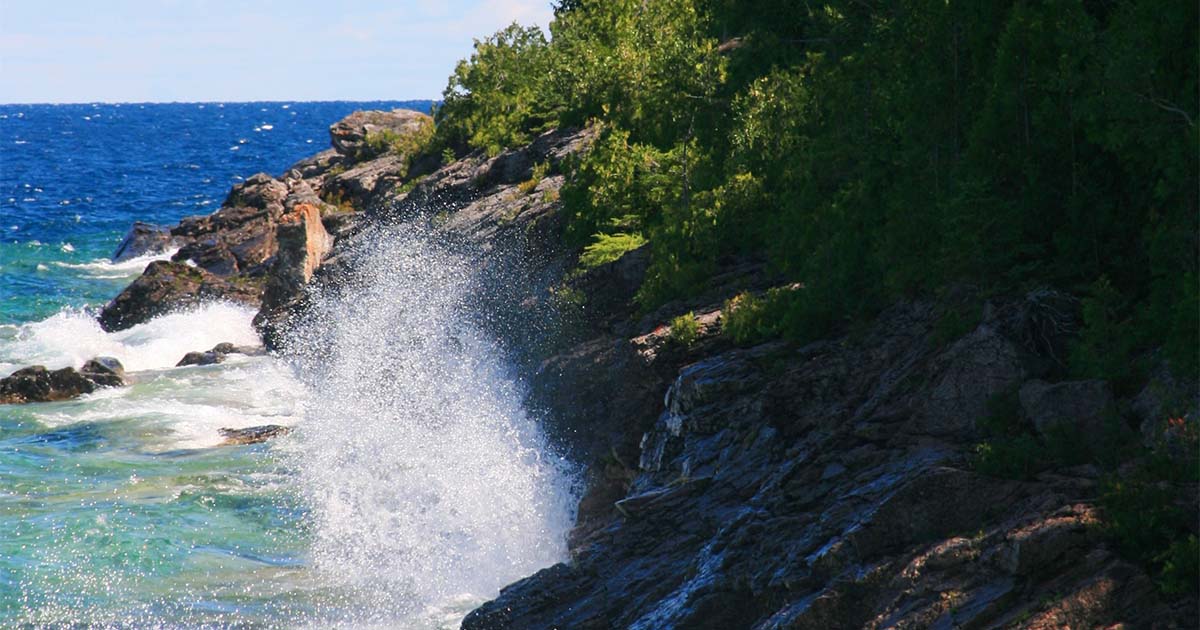 coastline shore water