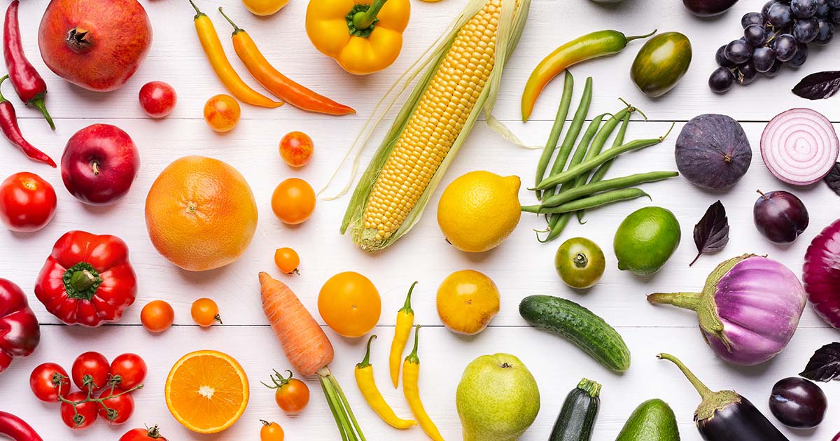 asorted food spread