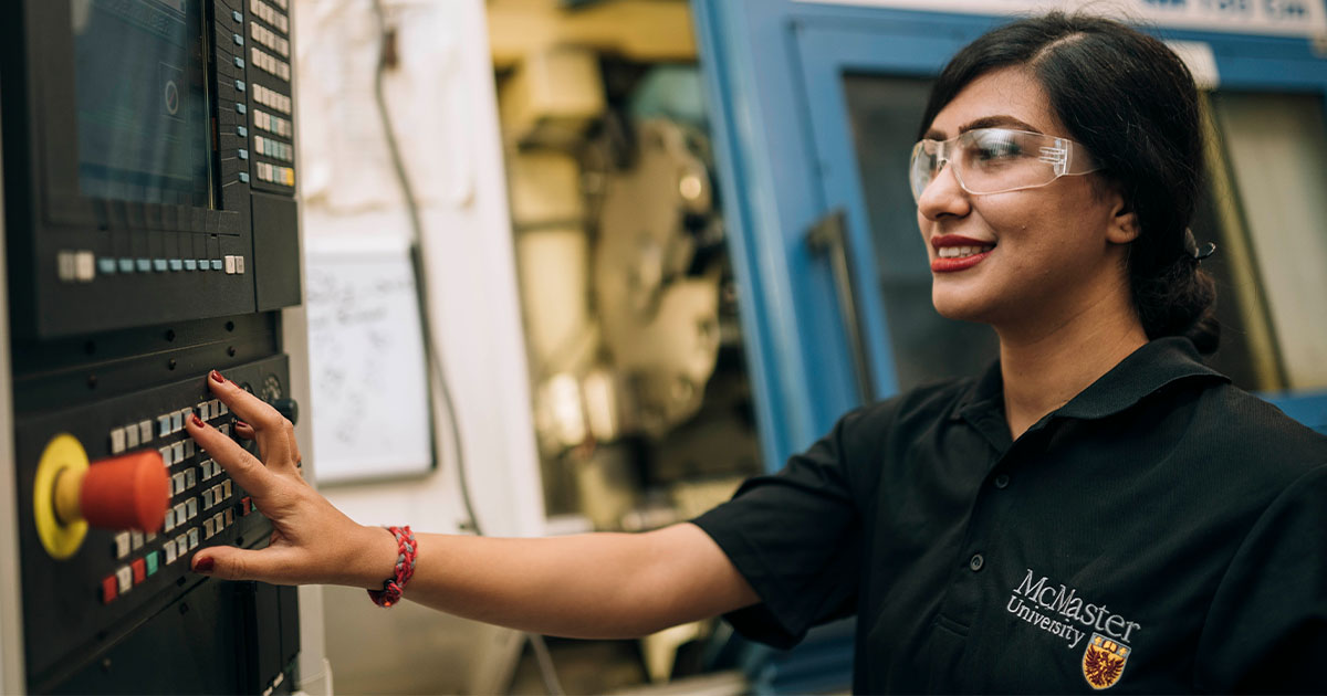 McMaster Engineer student