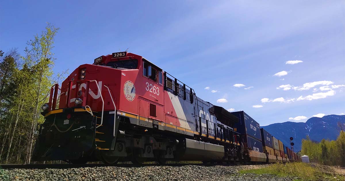 cn red train