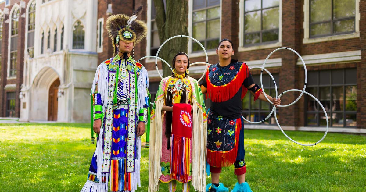 three indigenous people