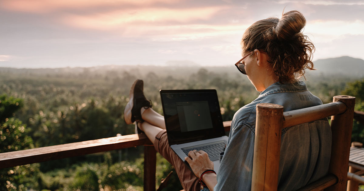 Woman working on computer-Lighthouse Labs