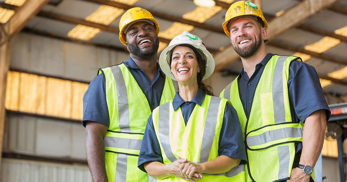 Construction Workers Smiling