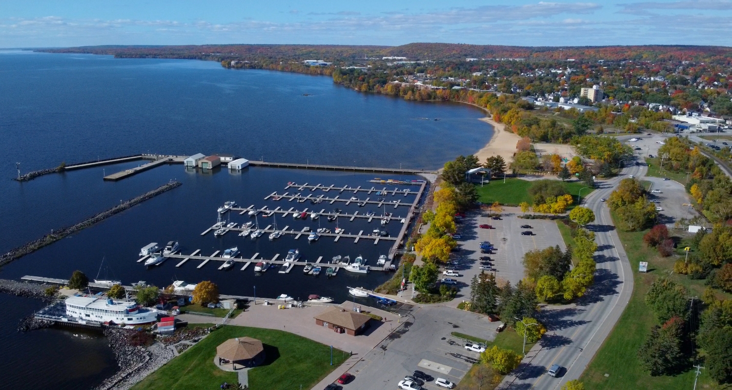 Aerial view of North Bay