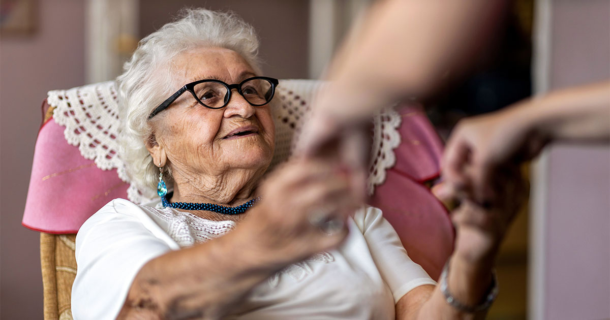 elderly woman senior homefull