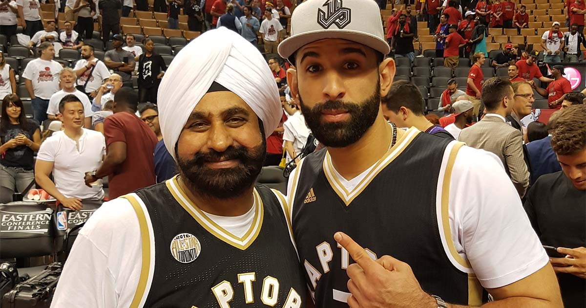 Toronto raptors superfan Nav Bhatia