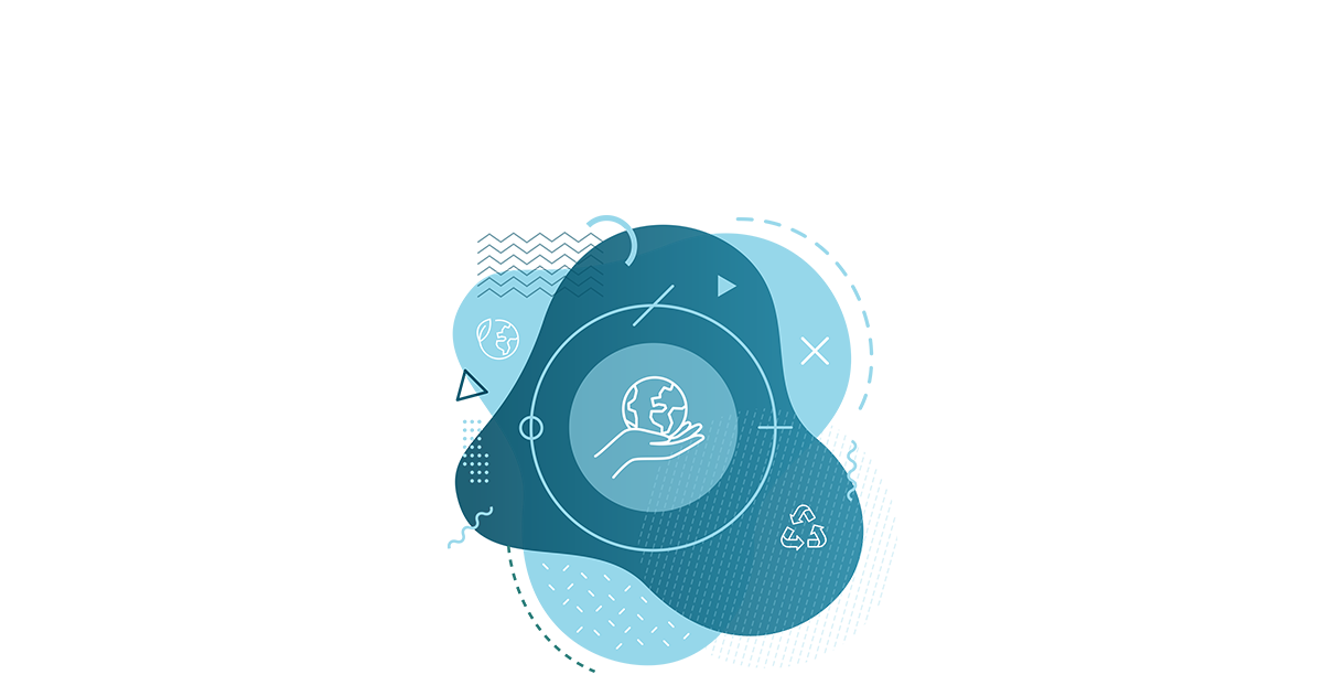Planet ecology icon background - illustration