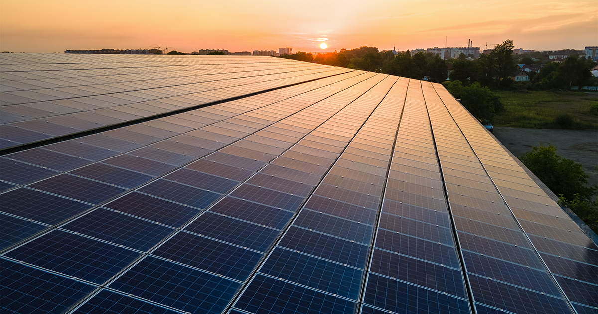 Production of renewable energy concept.