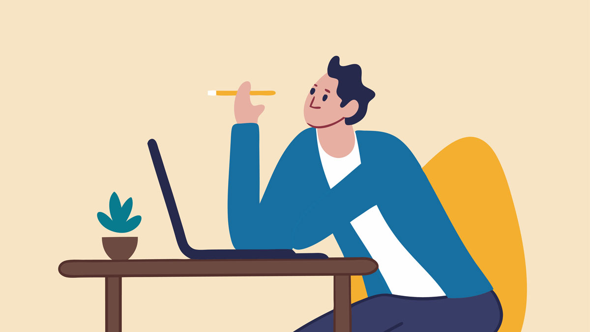 Boring office worker, exhausted or fatigue employee, afternoon slump or tired and burnout at work concept, sleepy businessman office worker hand on chin bored sitting low energy on his working desk.