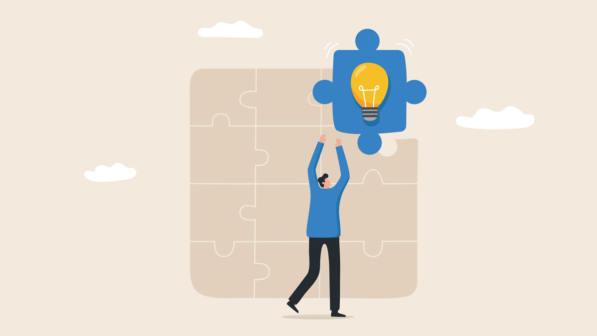 Learning to develop new skills or ideas. concept of growth or the pursuit of knowledge puzzle. education in teaching and learning