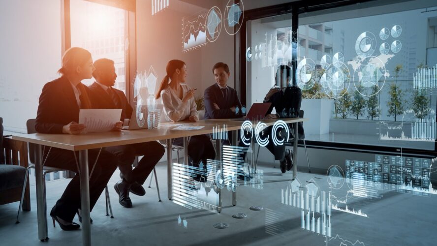 Statistics of business concept. Finance chart. Financial planning. Data analysis